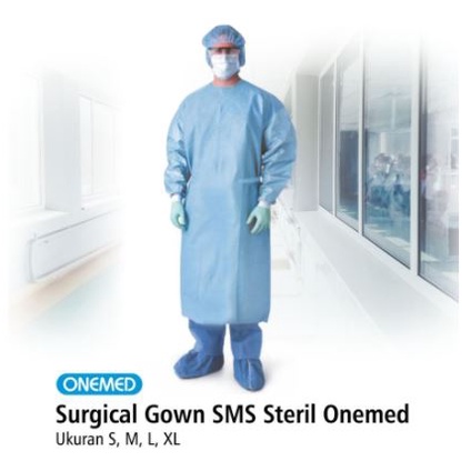 Baju Operasi Surgical Gown NonWoven OneMed OJ