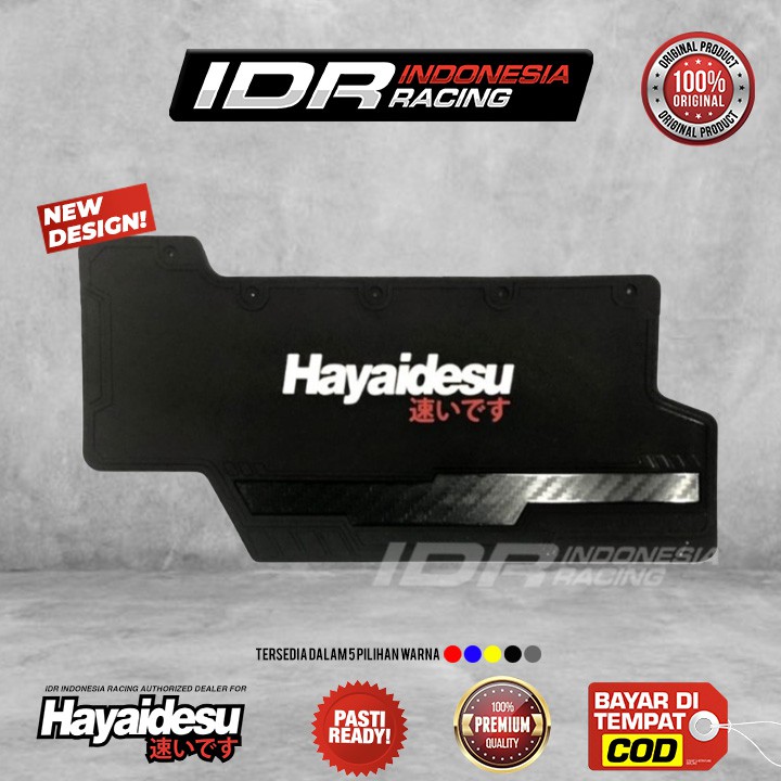 Hayaidesu Mudflap Honda Beat FI 2013 2019 Mud Flap Guard Karet Penahan Lumpur Motor Premium