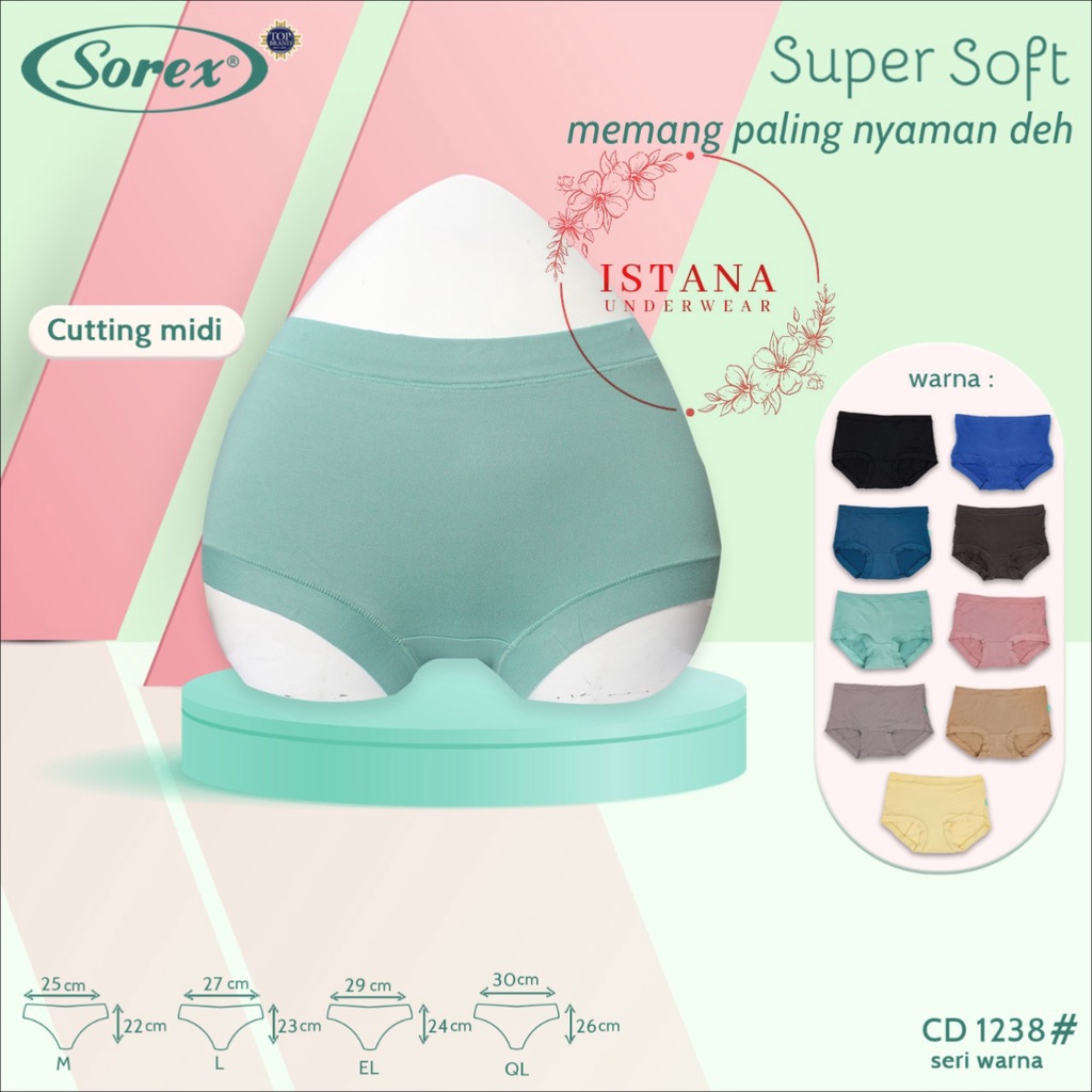 Celana dalam SOREX / 1238 / CD sorex / Celana dalam wanita