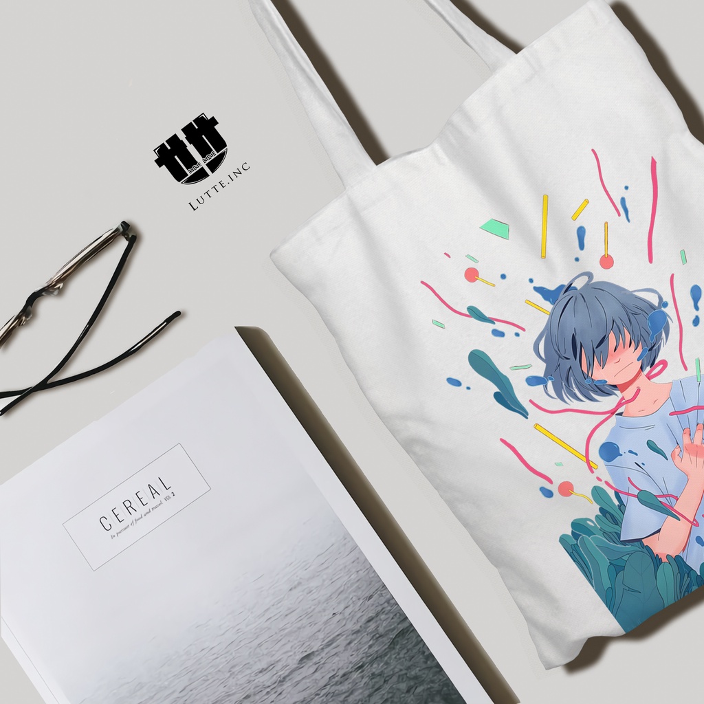 TERBARU Totebag Kanvas Original Lutte.Inc ToteBag Wanita Tas Tote bag ( Feel Series )