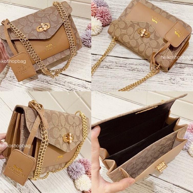 tas wanita shoudler sling bag import selempang - COACH VIORA 3RUANG {DKL.21Jl22ᵟ}