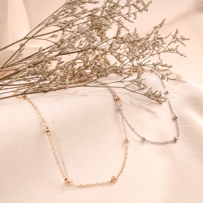 Kalung Aesthetic Ala Korea Aesthetic Simple Chain Chocker COD