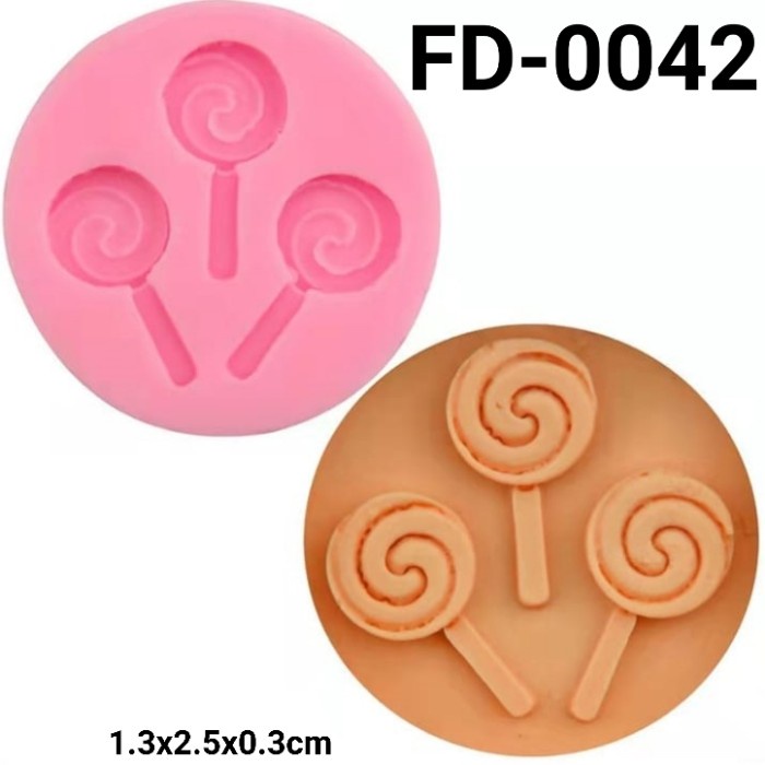 

FD-0042 CETAKAN SILIKON PUDING COKLAT FONDANT CANDY LOLLIPOP LOLIPOP HEMAT