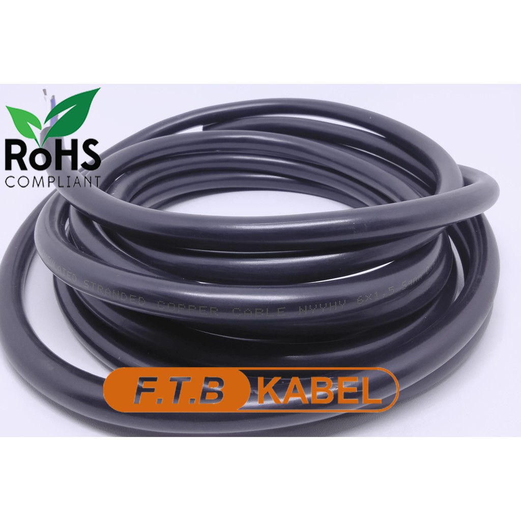 FTB KABEL NYYHY 6x1.5 Sqmm 450/750V NYYHY 6x1,5 Meteran Kontrol Kabel