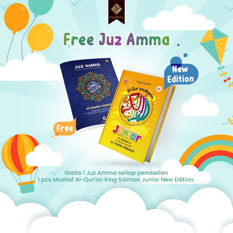 Al Quran Anak King Salman Junior Gratis Custom Nama A5  Alquran Terjemah Hafalan Kids  Hadiah Anak
