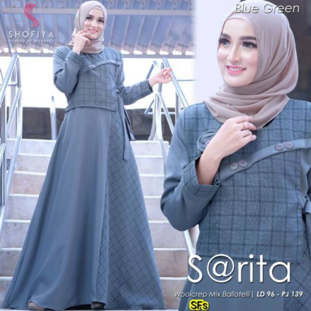 dress muslim sarita dress gamis wanita termurah baju gamis