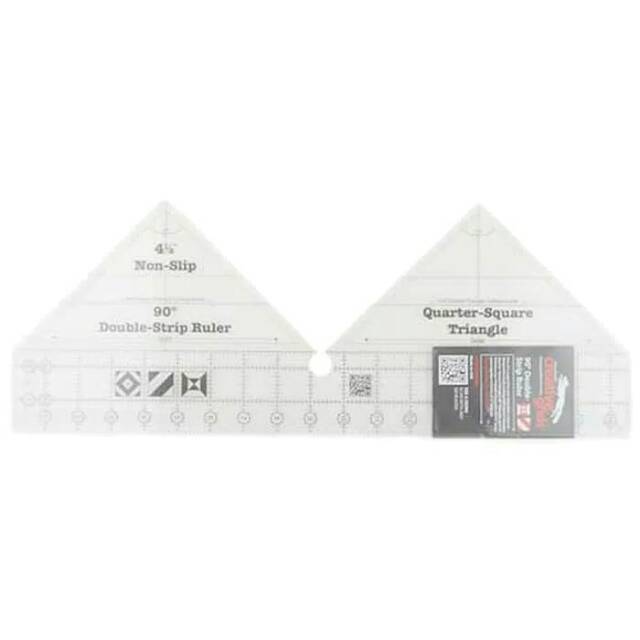 90 Degree Double-Strip Ruler - Penggaris Jahit 90 Derajat Berjajar - Penggaris Pola MSW-02