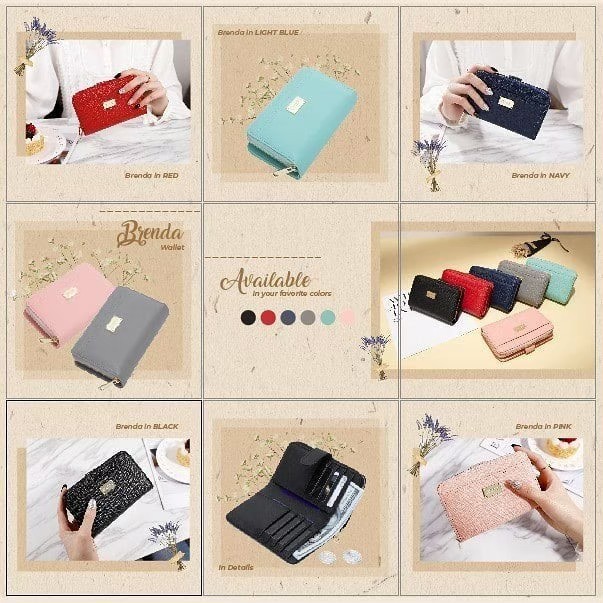 JIMSHONEY BRENDA WALLET DOMPET WANITA MURAH DOMPET BRANDED DOMPET KECIL MUAT BANYAK JH ORI