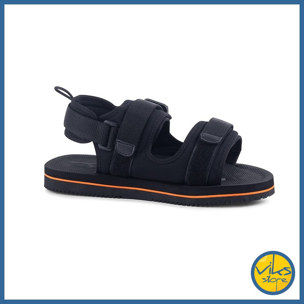 Sandal Gunung Pria Cowok Sendal Hitam Santai Casual Style Sendal Distro Fashion Blackkelly Original