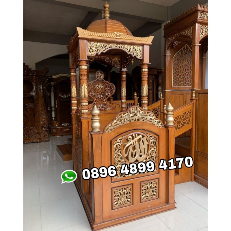 mimbar masjid jati mimbar khotbah jati mimbar dakwah masjid