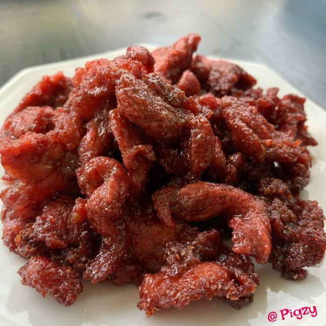 

Babi manis merah sambal merah