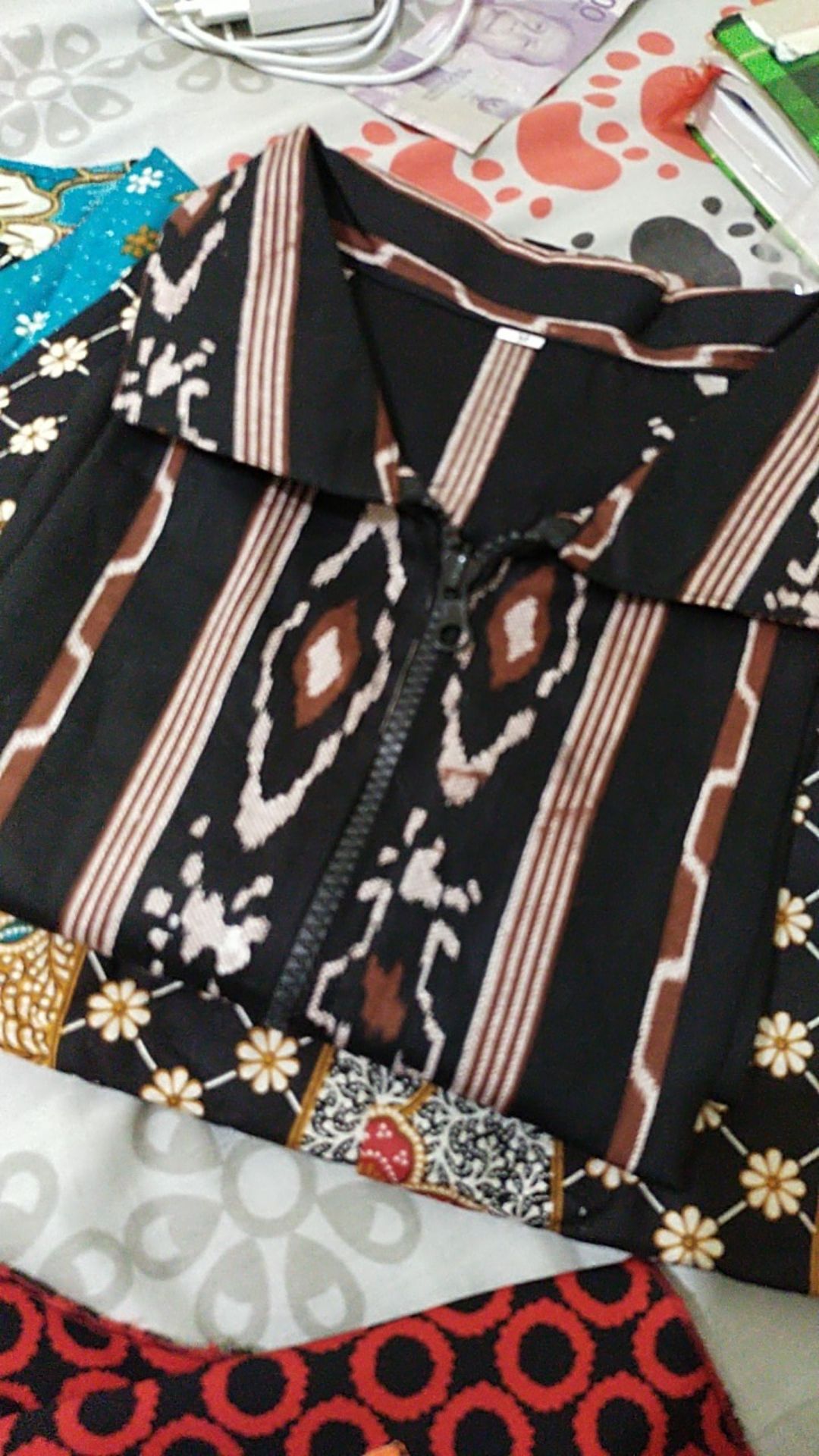 Murah Terlaris Serut Genes Jelita Tunic Navbor Yelbor Whitbor Creambor Tunik Batik