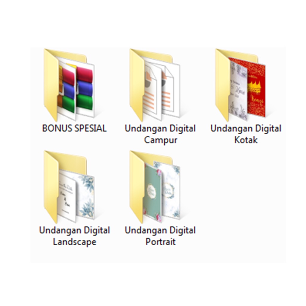 Paket 300+ Template Undangan Digital PPT Bonusnya Banyak