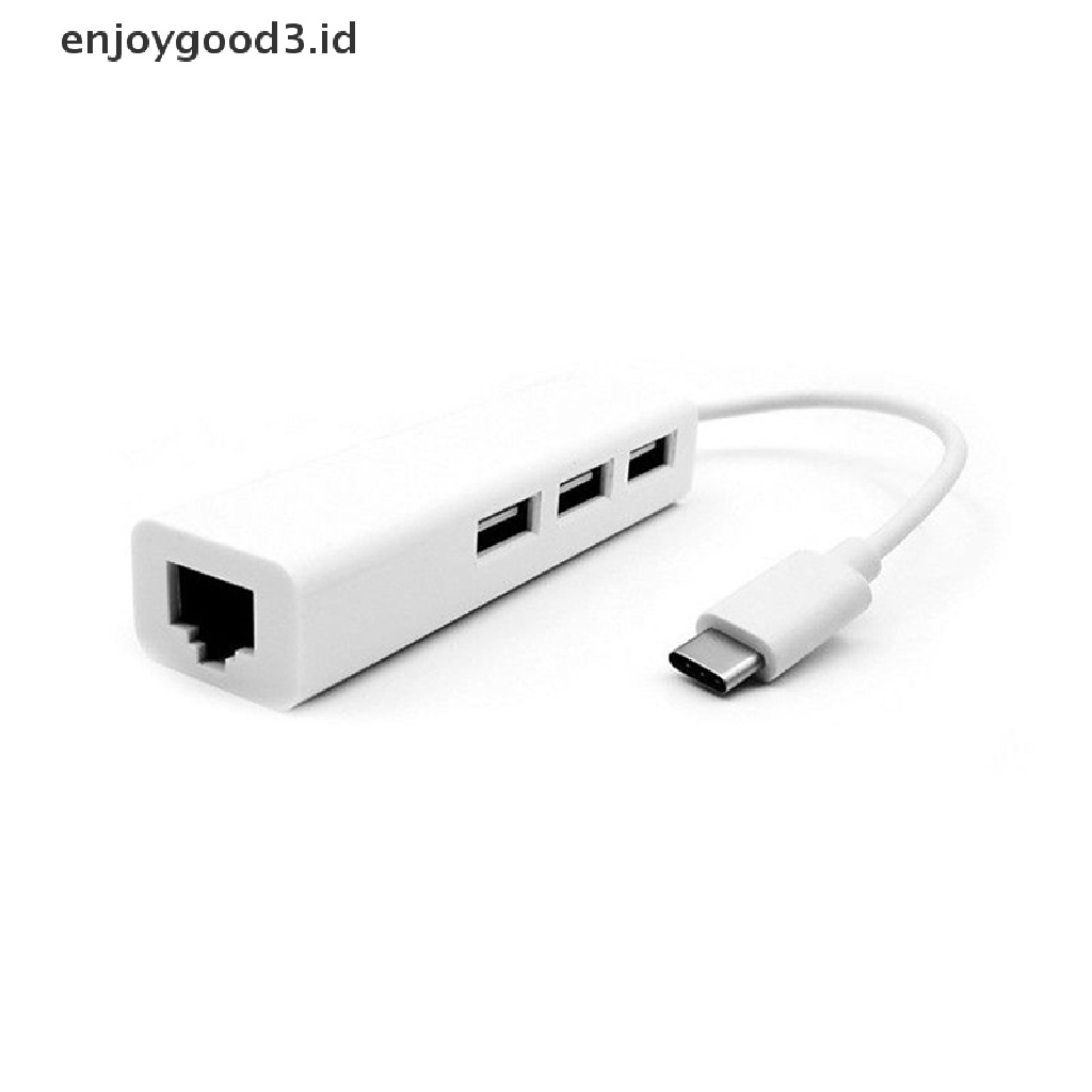 Adaptor Jaringan Lan Ethernet Rj45 Tipe C 3.1 Ke Usb 3.0 Untuk Macbook Us