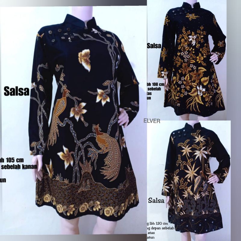 TUNIK BATIK HITAMMANIS SALSA SHANGHAI UNGGUL JAYA MODERN EXCLUSIVE 2022