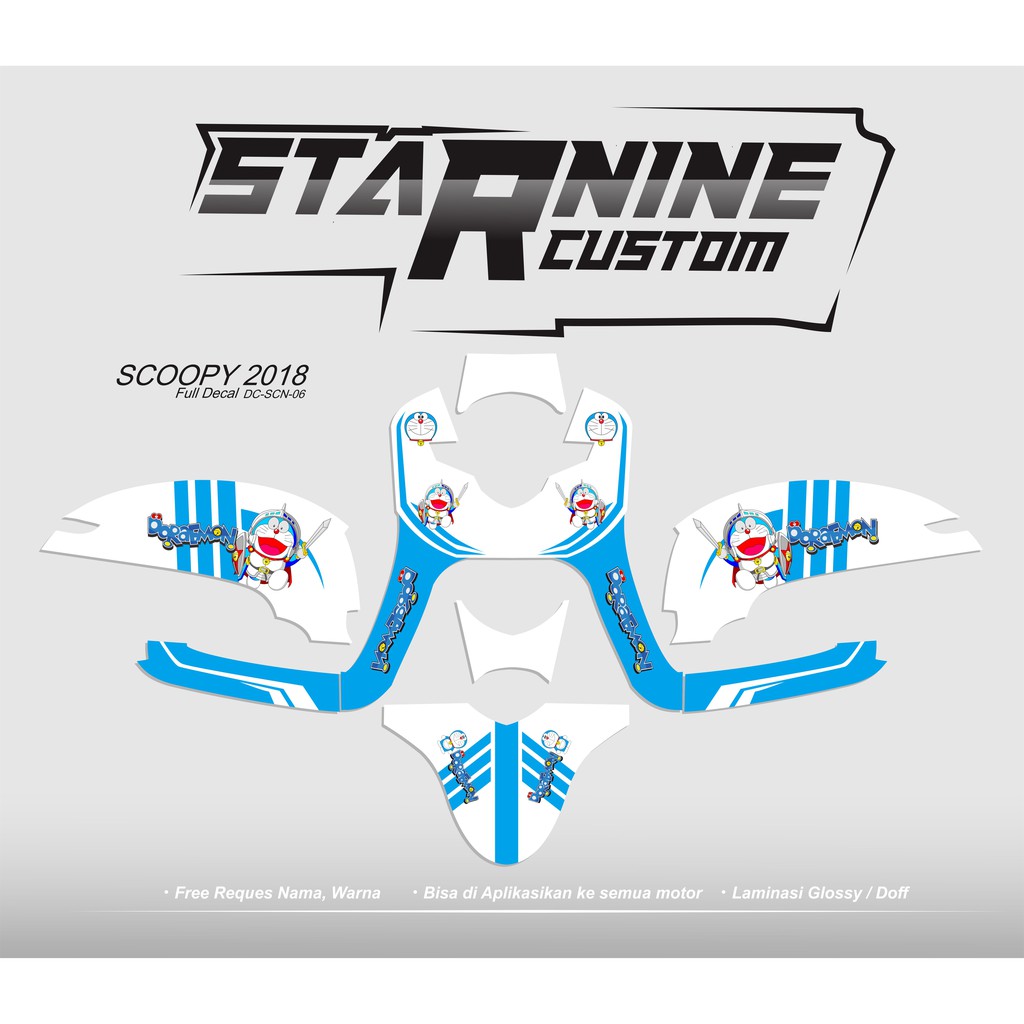 sticker scoopy fi doraemon stiker scoopy sticker decal scoopy doraemon scoopy 2019