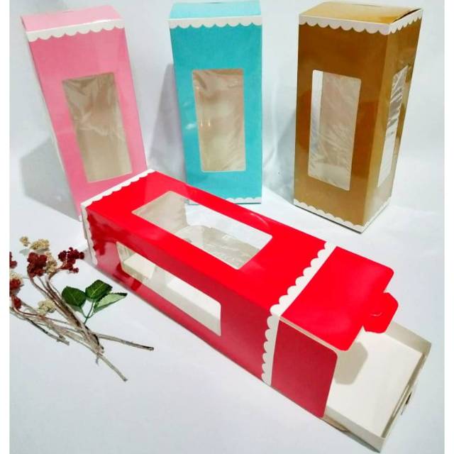 

Box/Kotak/Dus Bolu Gulung 5 Warna