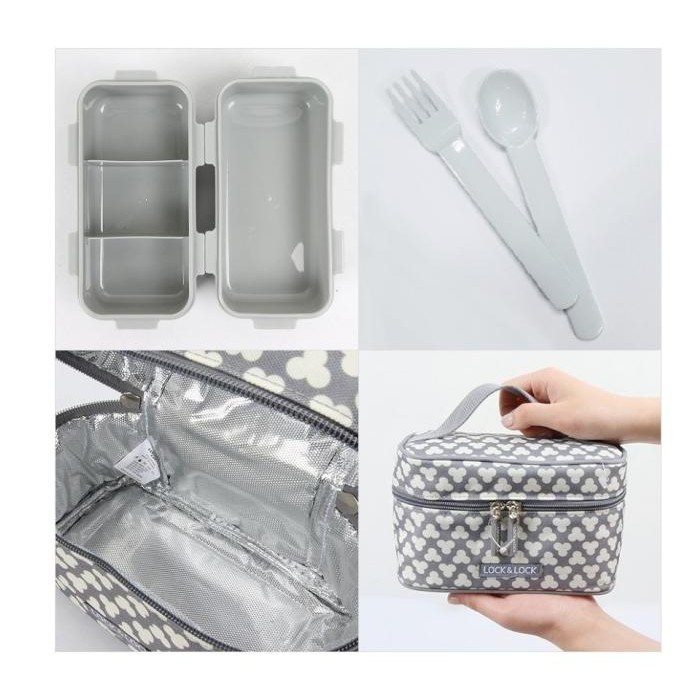 termurah LocknLock Lunch Box With Clover Bag - 350ML berkualitas