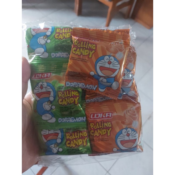 

Permen Doraemon rolling candy isi 20