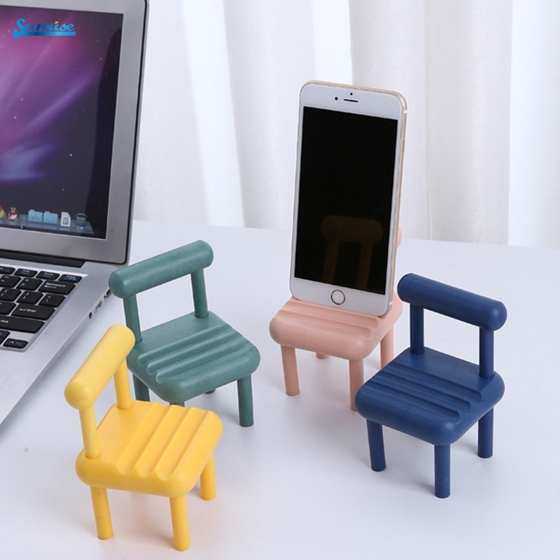 Stand Holder Handphone / Tablet Universal Bentuk Kursi Mini Portable