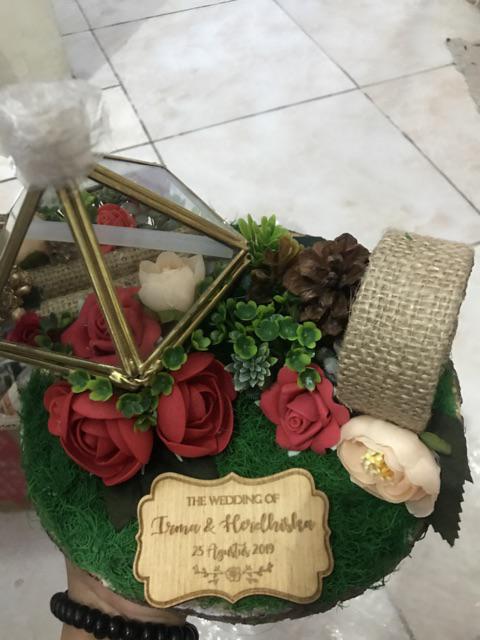 Tempat Cincin /terarrium Ringbox /ringbearer/ Tempat Maskawin/tempat Cincin Rustic /terarrium Rustic