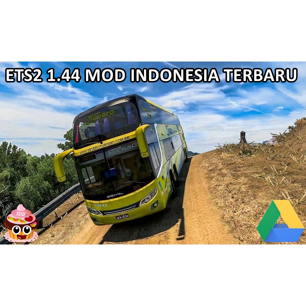 ETS2 1.44 Bus Truk Map Indonesia Game PC Laptop