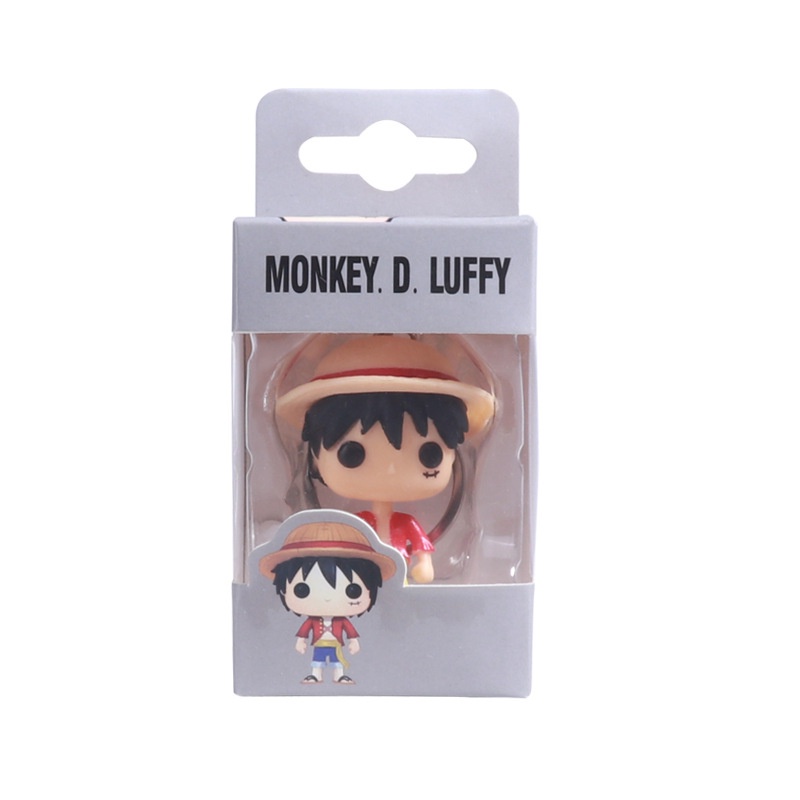 Gantungan Kunci Funko POP ONE PIECE Bahan PVC Untuk Hadiah