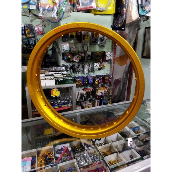 velg champ ring 18 lebar 250 gold 36 hole kotak not rossi tdr wilwood expedition