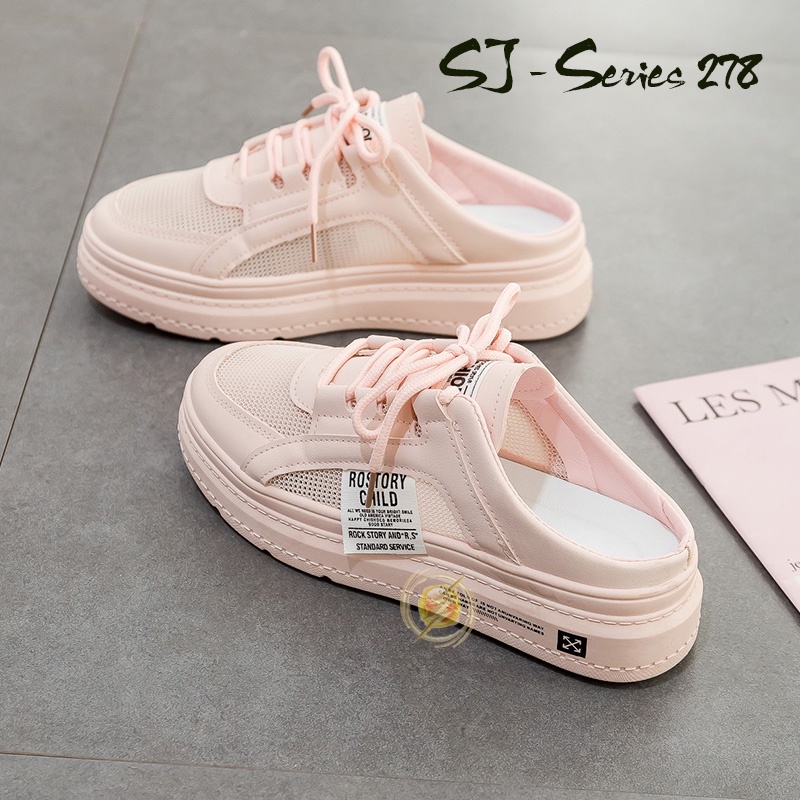 [MONA] Sepatu Sneakers Wanita/ Slip On Sneakers Wanita Tali Trendy JIMIN - 278