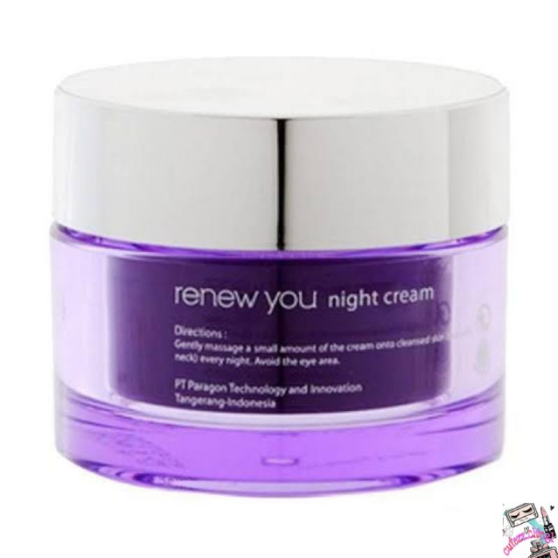 ☃Cutezz_Ching1☃Wardah Renew You Anti Aging Night Cream 30g