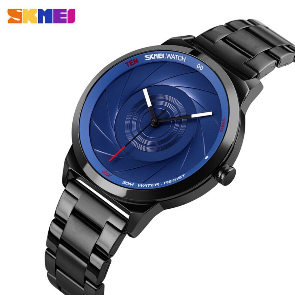 SKMEI 9210 Jam Tangan Pria Analog Tali Stainless WATCHKITE WKOS