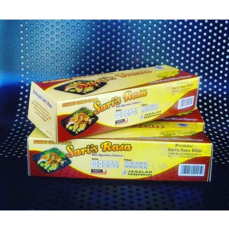 

Bumbu Gado-Gado Sari Rasa_Box isi 3pcs ukuran 200gr