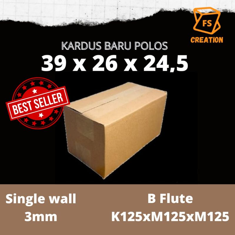 

Kardus Dus Box Kotak Packing Besar Karton Coklat Polos Baru Ukuran 39x26x24, 5