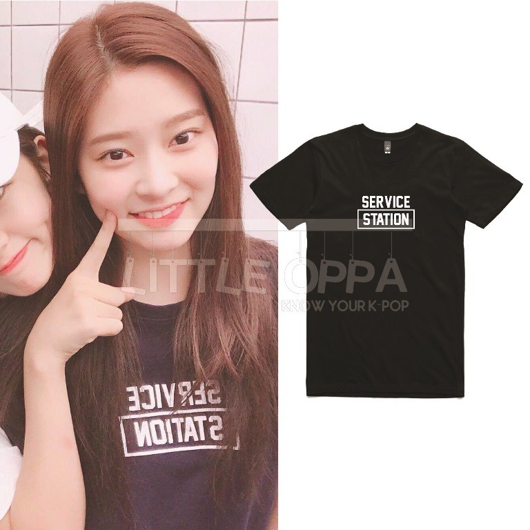 KAOS T-SHIRT IDOL FASHION IZONE MINJOO SERVICE STATION