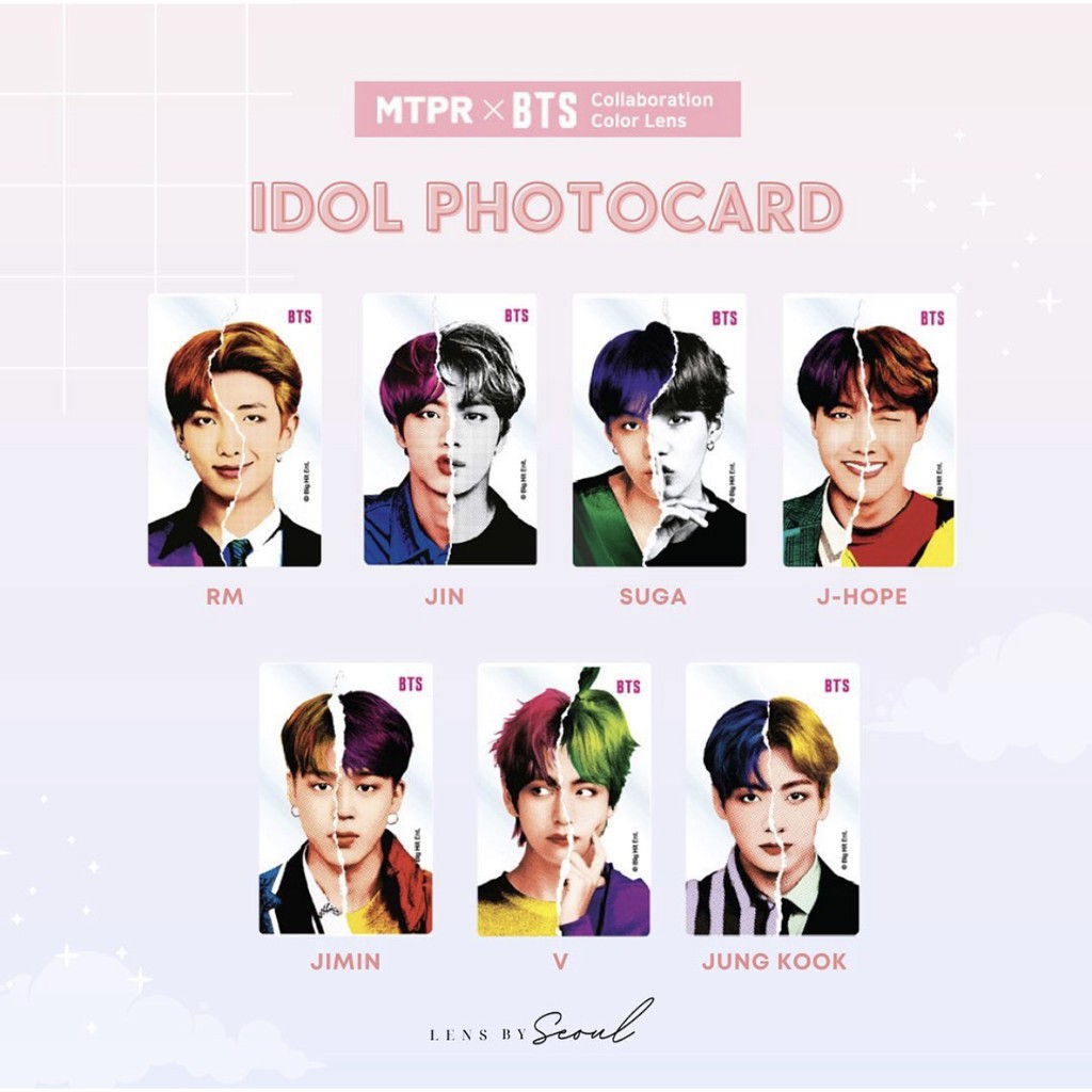 LENSBYSEOUL BTS x MTPR (IDOL Series) Official Korean Contact Soft Lens