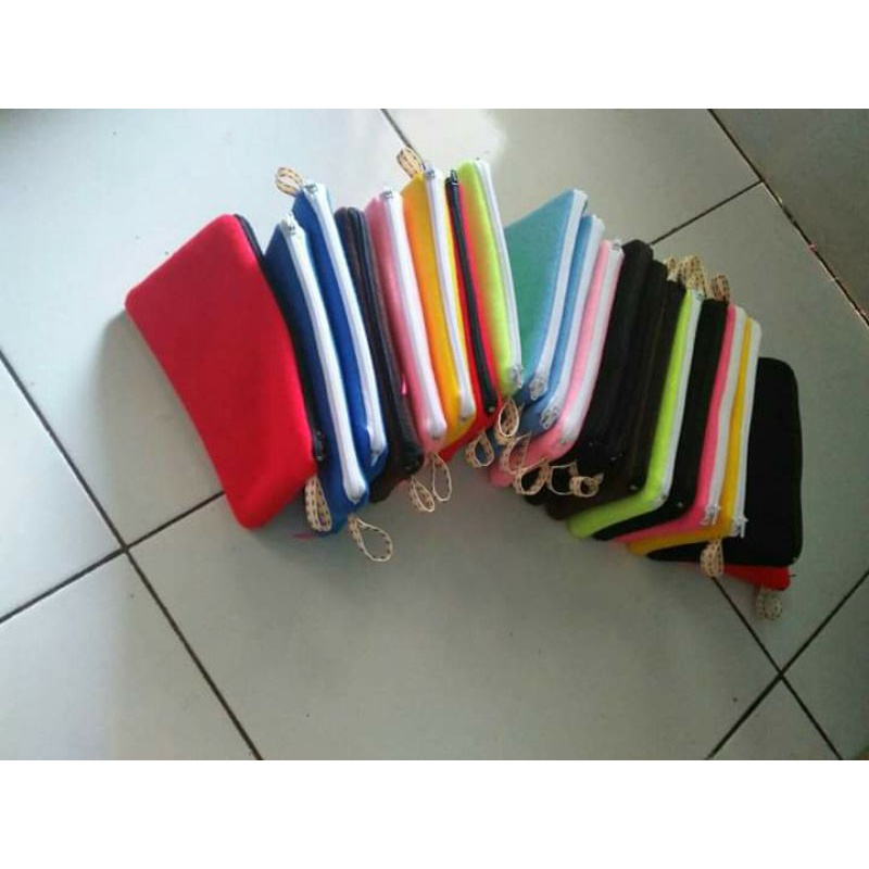 

tempat pensil/dompet kain flanel akrilik premium tidak berbulu