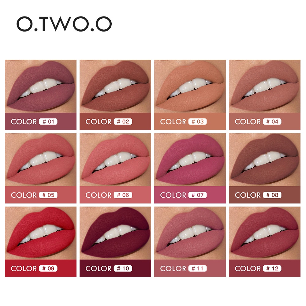 O.TWO.O DOUBLE HEAD LIP MATTE LIP GLOSS LIPSTICK 2 IN 1 LIQUID LIPSTICK N9107