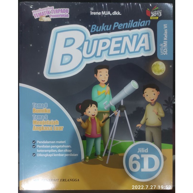 Bupena Jilid 6D Kelas 6 Baru/Segel Erlangga
