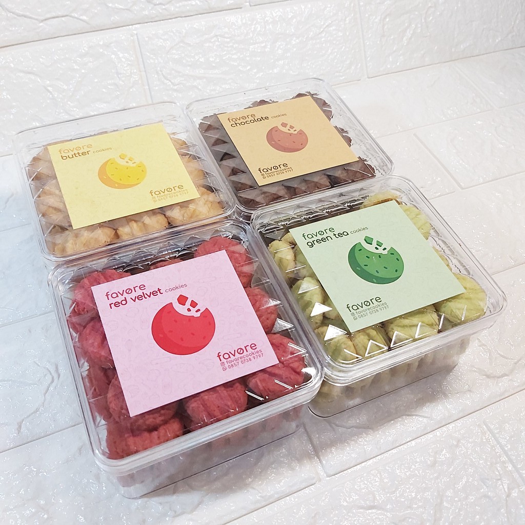 

Cookies Gift (Butter / Chocolate / Red Velvet / Gren Tea) Christmas Cookies / Christmas Gift