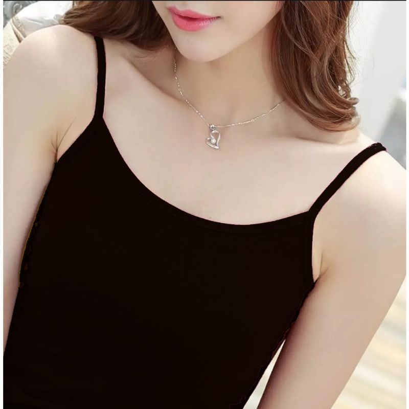 K378 (1-3 pcs) Golden Nick Tanktop Tali Kecil, Singlet Wanita Golden Nick Size XL XXL