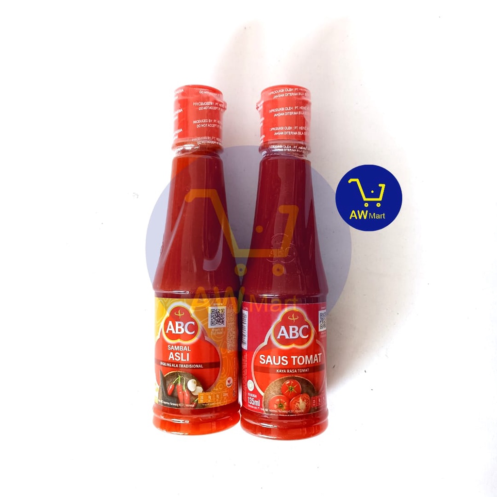 SAOS SAMBAL &amp; TOMAT ABC EXTRA PEDAS 135 ML -  ABC TOMAT BOTOL KECIL - KEMASAN BOTOL PLASTIK - ABC SAMBAL ASLI