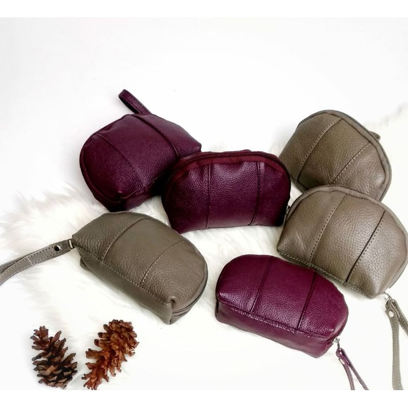 dompet koin kulit sapi