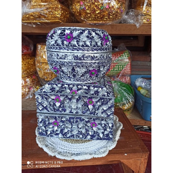 paket sokasi kotak dan bulat fiber ungu