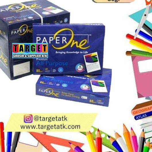 

PAPER ONE KERTAS HVS A4 / KERTAS PAPERONE 75gr 80gr - 75