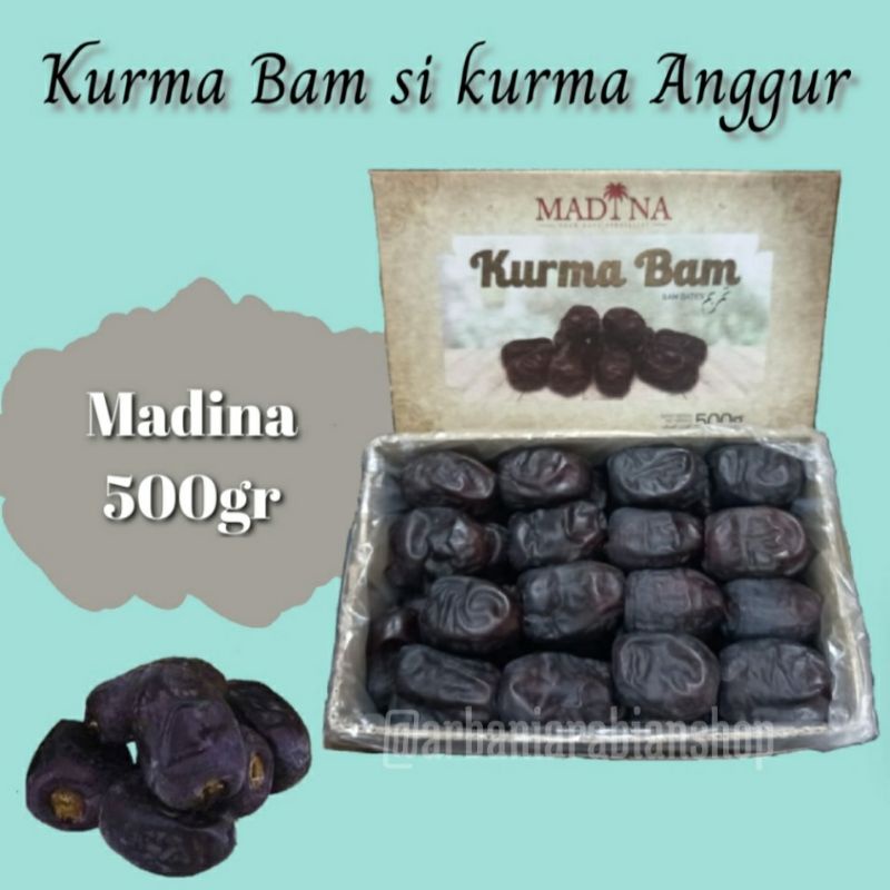 

kurma Bam/Anggur Madina 500gr