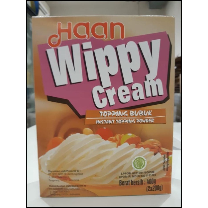 

Wippy Cream Haan 400Gr / Bubuk Instant Whipping Cream