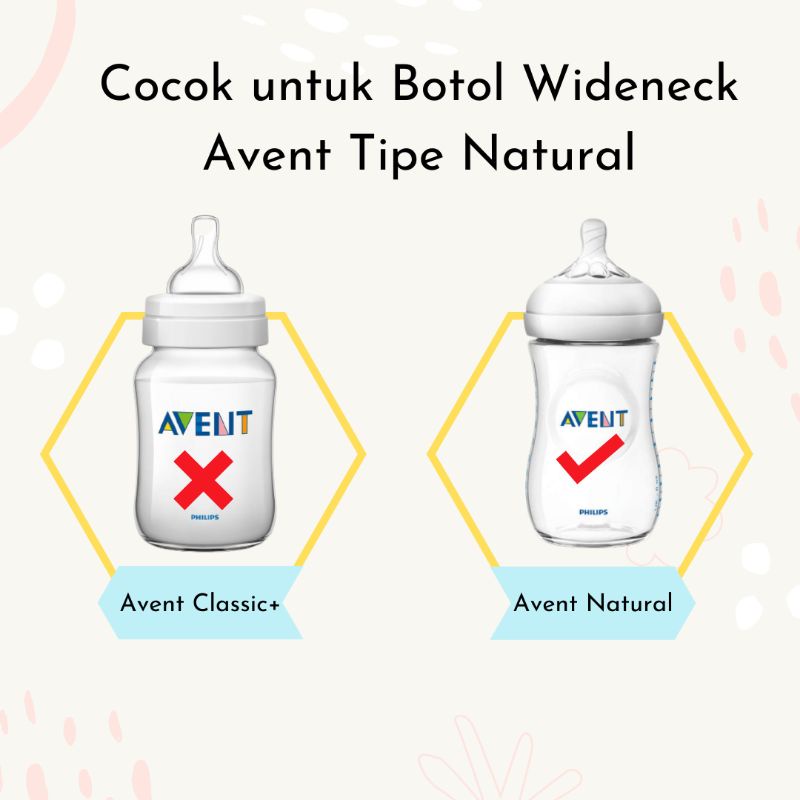 Dot Peristaltik Cocok untuk Avent Natural / Nipple Avent Natural Oem / Nipple Dot Avent