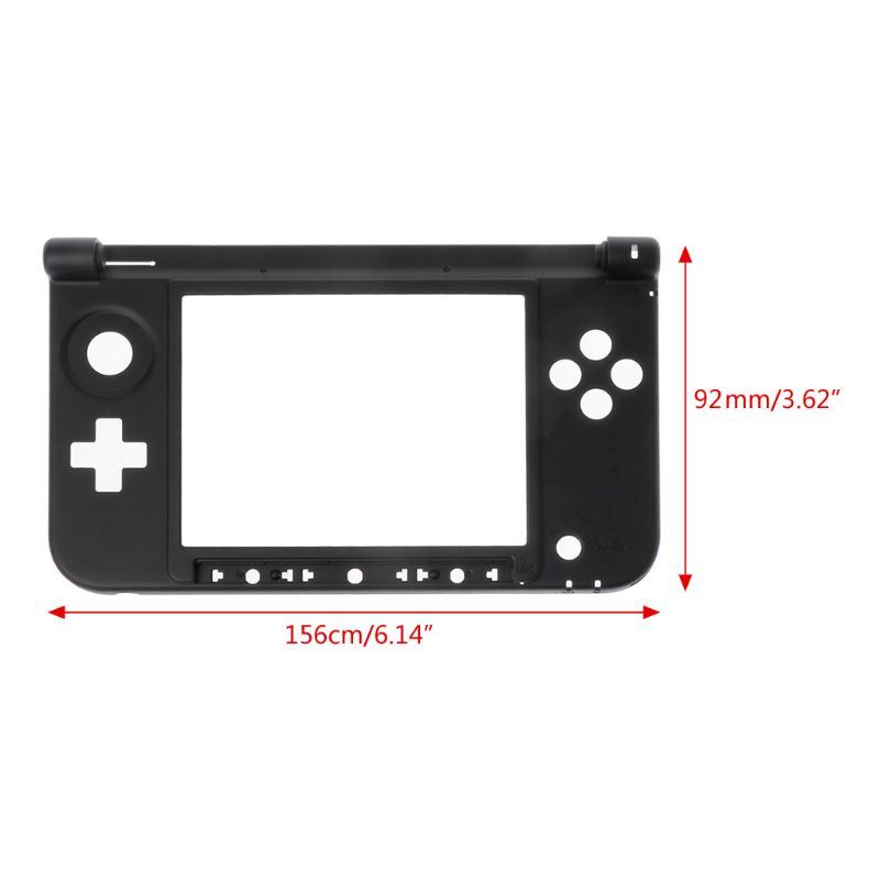 Btsg ABS Middle for Shell Housing Cover Tanpa Kancing Kunci Untuk 3DS XL 3dsll Cover Pelindung Aksesoris