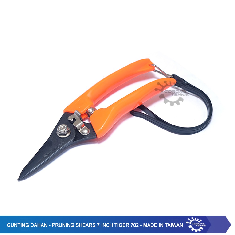 Gunting Dahan - Pruning Shears 7 Inch Tiger 702 - Made In Taiwan