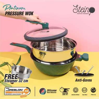 Stein Wok Platinum Pressure Cooker Panci Presto